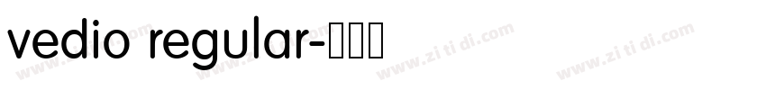 vedio regular字体转换 vedio regular字体转换